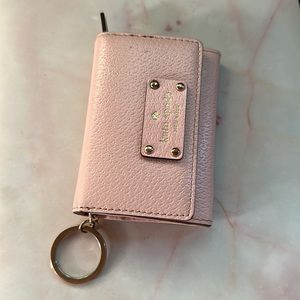 Kate spade baby pink keychain wallet
